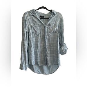 Tinsel plaid shirt size S